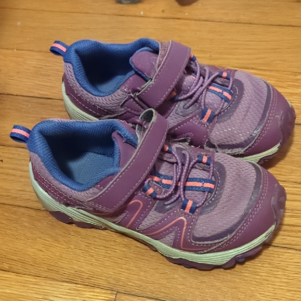 Merrell Purple Sneakers with Velcro Strap and Breathable Mesh